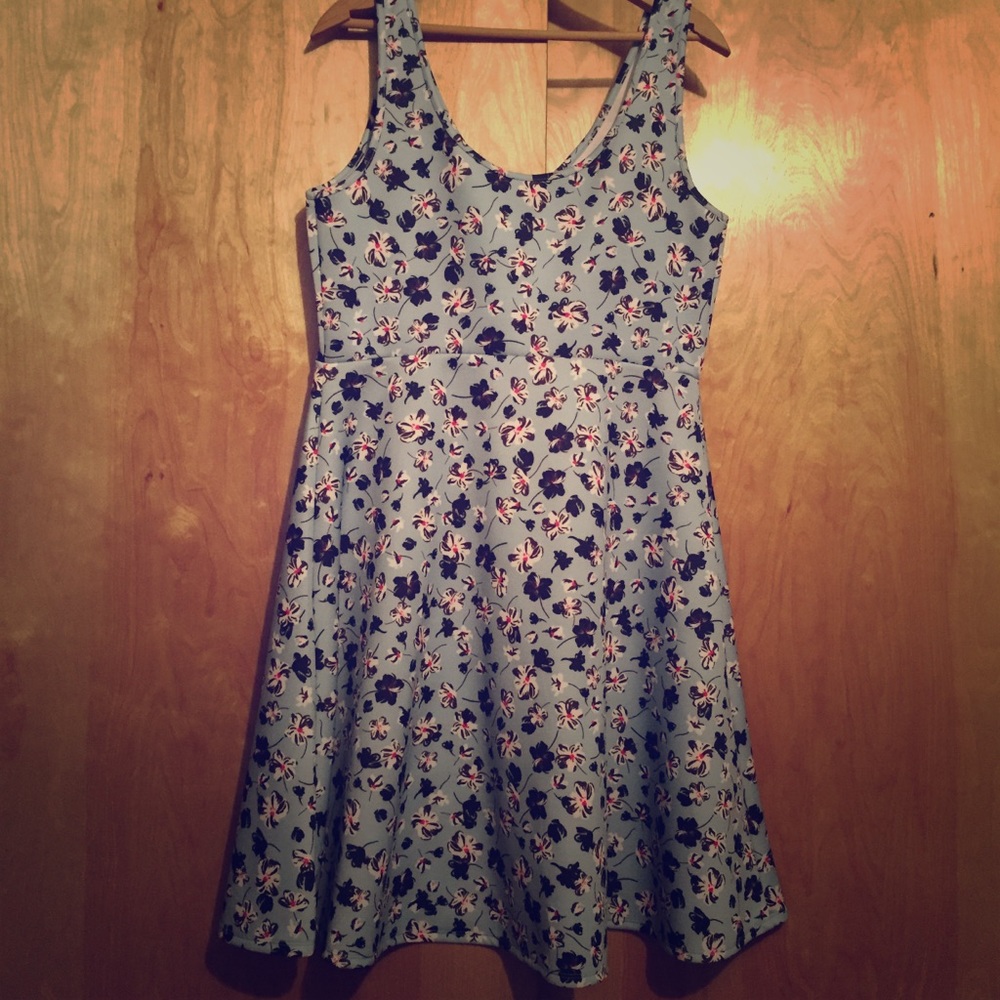 Torrid Scuba Fabric Vintage Print Dress